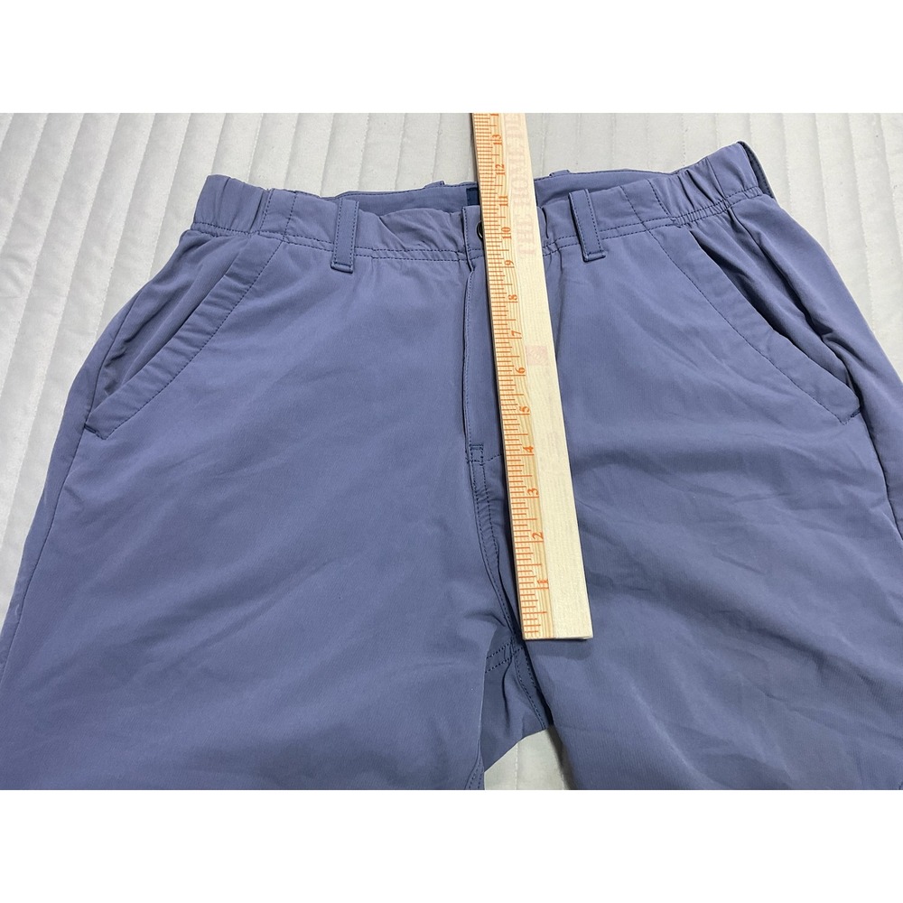 Brooks Brothers Performance Golf Shorts Slate Blue Elastic Waist Men's W32 - Picture 7 of 11